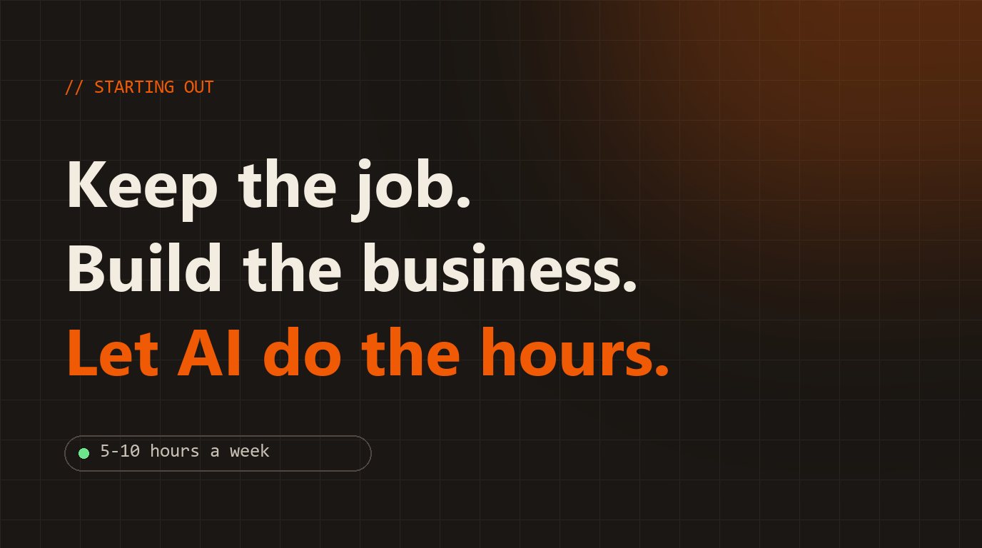 How to Start an Online Business While You Still Have a Job (and Let AI Do the Heavy Lifting)